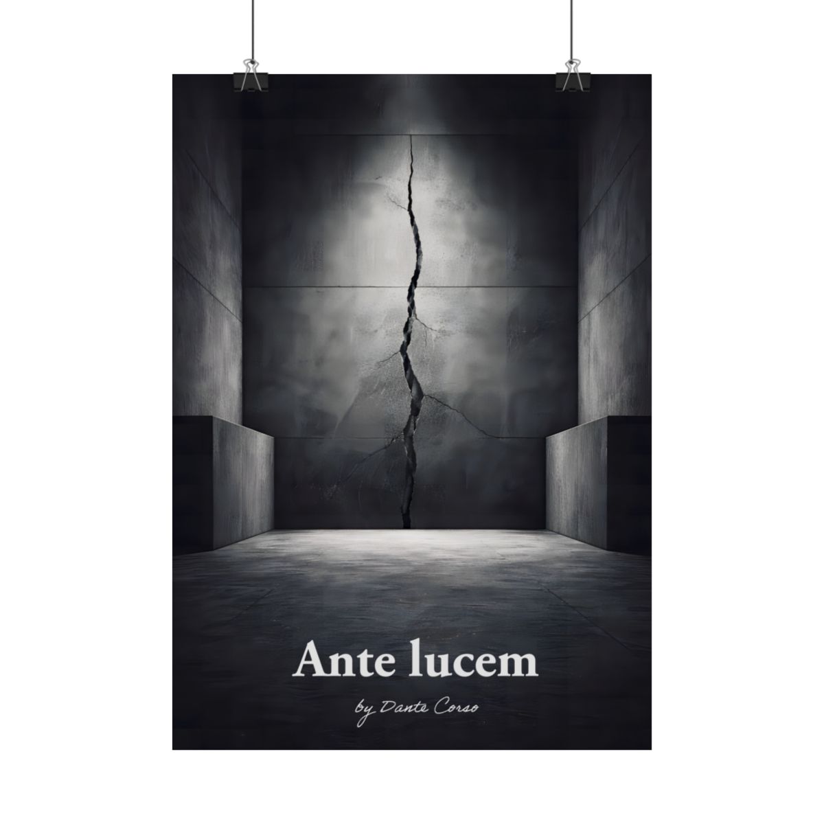 Póster Ante lucem — Ruptura · lámina decorativa gótica minimalista